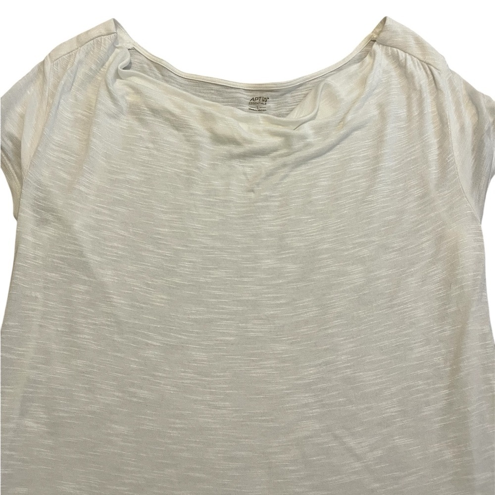 Apt. 9  Light Weight White Sheer Blouse